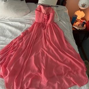 Elegant Pink Wedding Dress